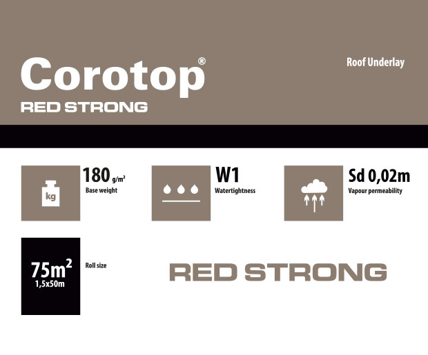 Corotop Red Strong Roof Underlay