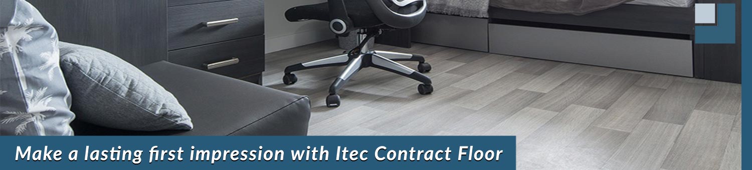 itec vinyl contract floor installe in the student accommodation