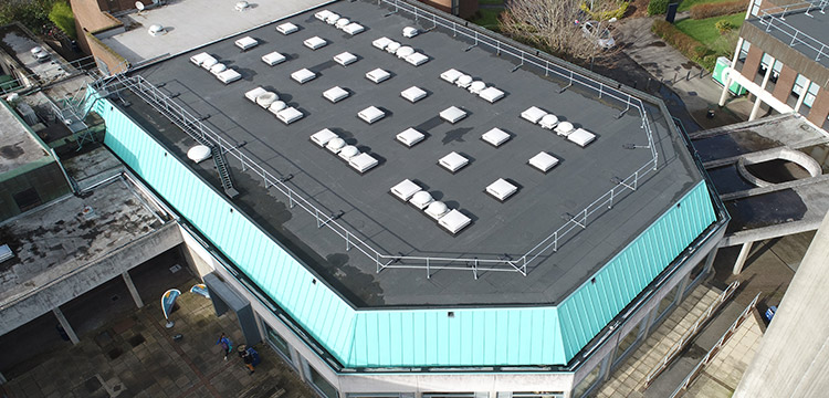 Roof Refurb of the Restaurant at DCU