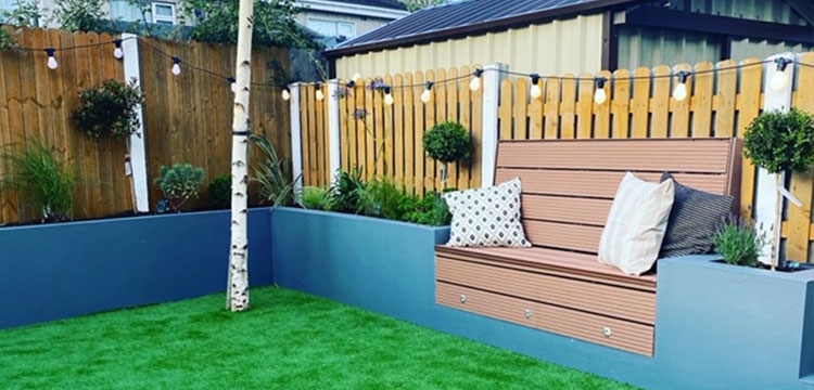 Sage Artificial Grass Project – Suburban Garden Design