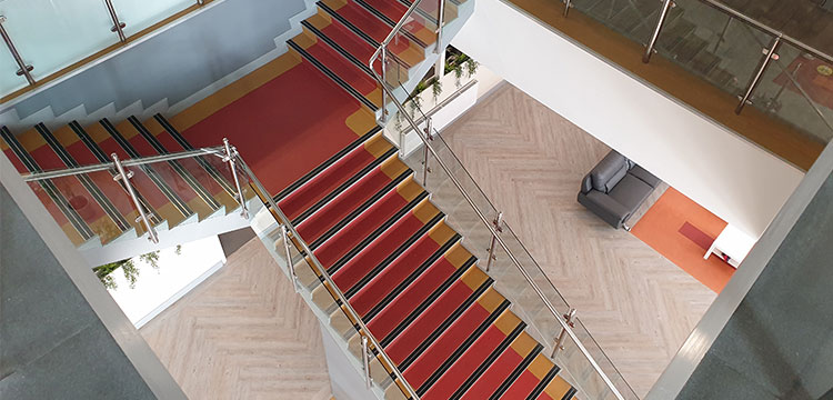 Direct Provision Centre Commercial Vinyl Flooring Project - Slip Resistance in Vibrant Colours
