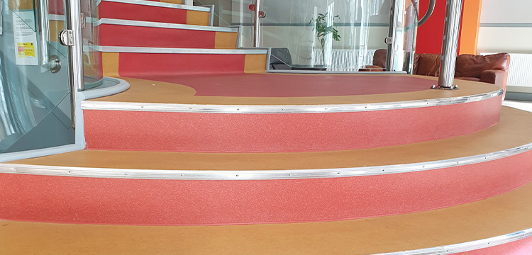 Commercial Vinyl Flooring Project - Play Area in Vivid Colours