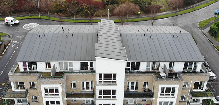 Renolit Alkordesign Residential Roofing Project - Detailed Roofing Front View