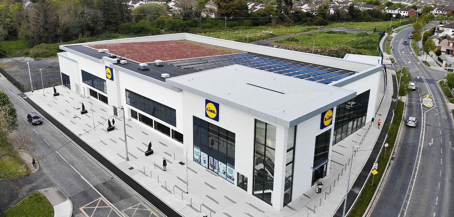 Pluvitec Commercial Green Roof Project – Lidl Clonsilla