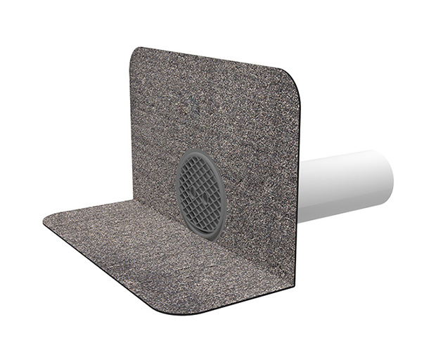 TOPWET Round Gutter Spout with Bitumen Sleeve