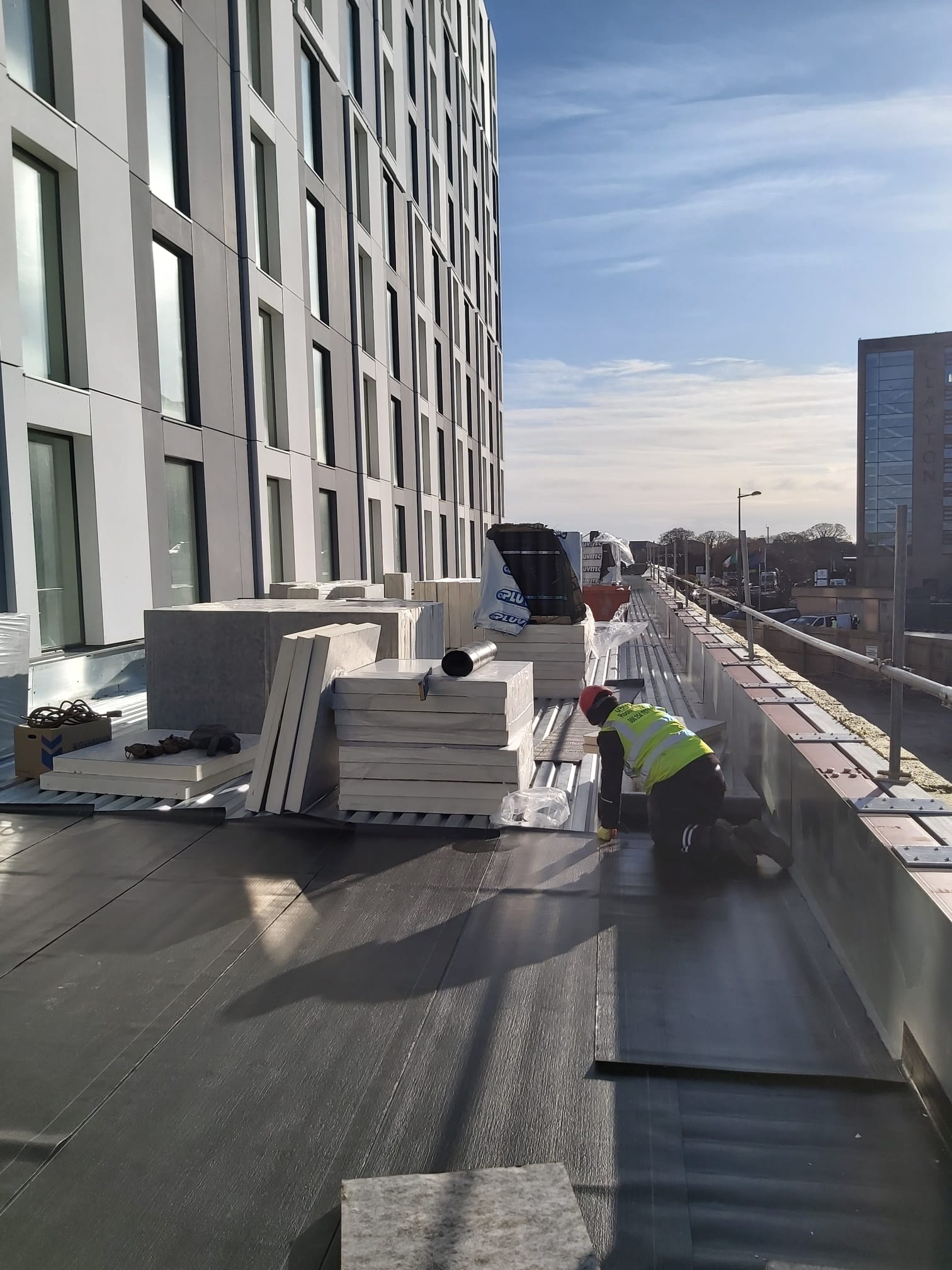 Commercial Pluvitec Warm Roof System Project - Holiday Inn Dublin Airport