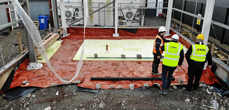 Colm Quinn BMW Drogheda – Memtech R1 Reinforced Radon Barrier Installation