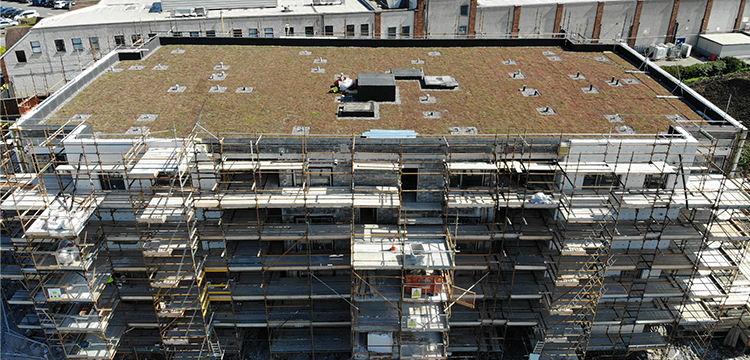 Residential Apartment Block Roof - Pluvitec Maxitec - Specialtec - Somerton